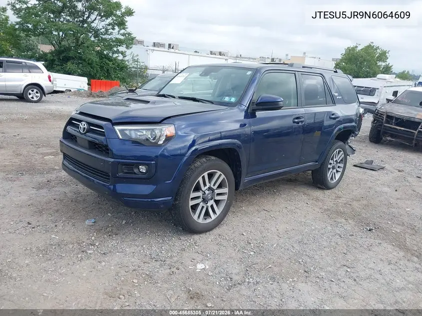 2022 Toyota 4Runner Trd Sport VIN: JTESU5JR9N6064609 Lot: 45685305