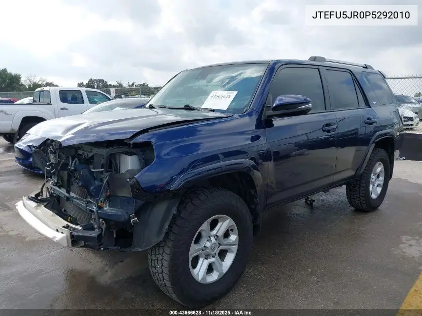 JTEFU5JR0P5292010 2023 Toyota 4Runner Sr5 Premium