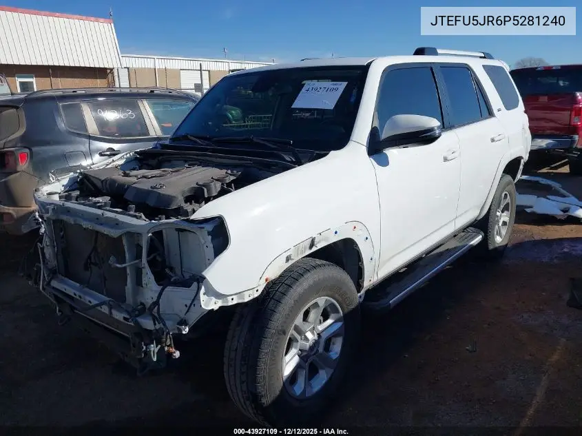 JTEFU5JR6P5281240 2023 Toyota 4Runner Sr5 Premium