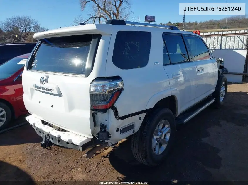 JTEFU5JR6P5281240 2023 Toyota 4Runner Sr5 Premium