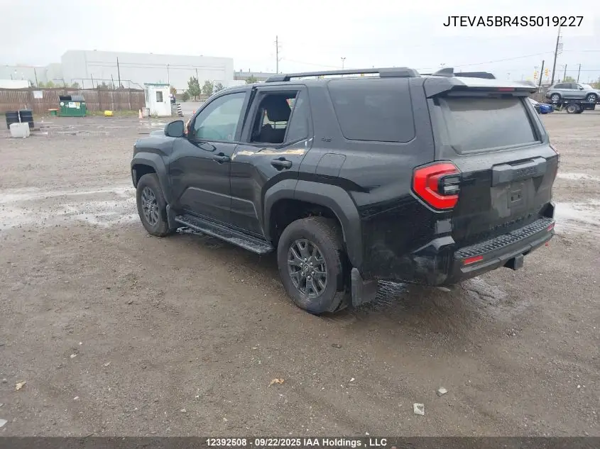 JTEVA5BR4S5019227 2025 Toyota 4Runner