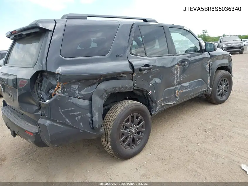 JTEVA5BR8S5036340 2025 Toyota 4Runner Sr5