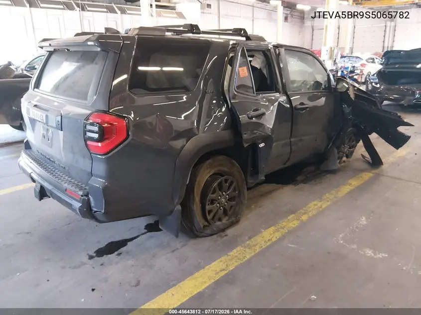 2025 Toyota 4Runner Sr5 VIN: JTEVA5BR9S5065782 Lot: 45643812