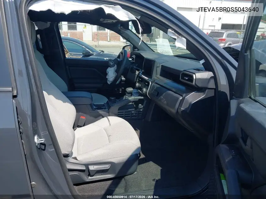 2025 Toyota 4Runner Sr5 VIN: JTEVA5BR0S5043640 Lot: 45650914