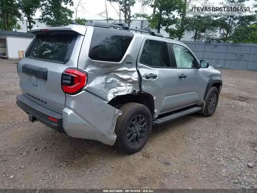 2026 Toyota 4Runner Sr5 VIN: JTEVA5BR6T5106693 Lot: 45374608