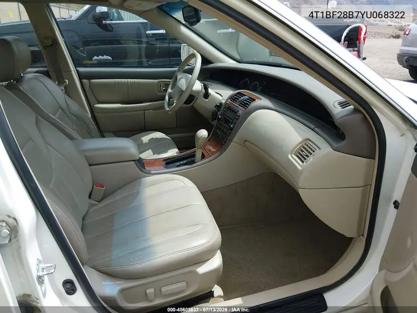 2000 Toyota Avalon Xls VIN: 4T1BF28B7YU068322 Lot: 45608637