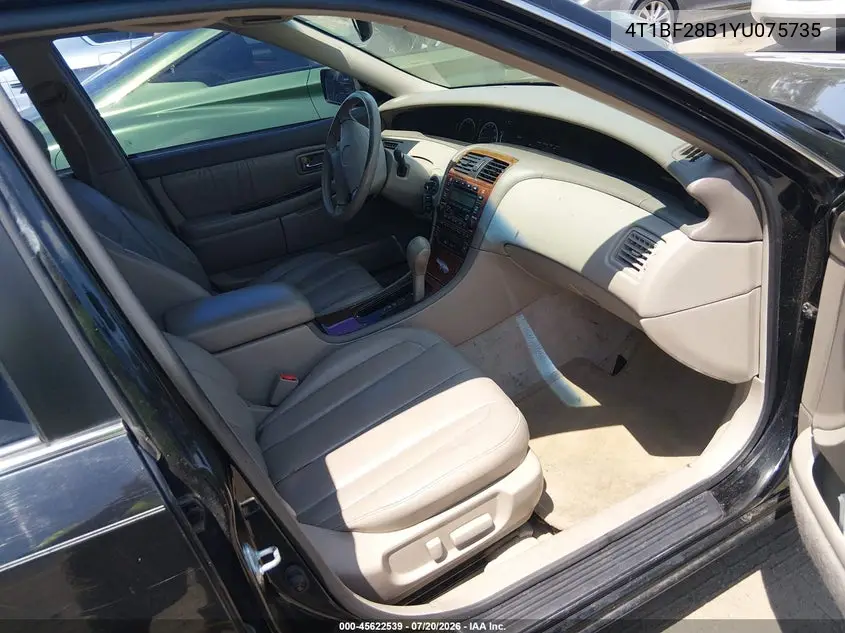 2000 Toyota Avalon Xls VIN: 4T1BF28B1YU075735 Lot: 45622539