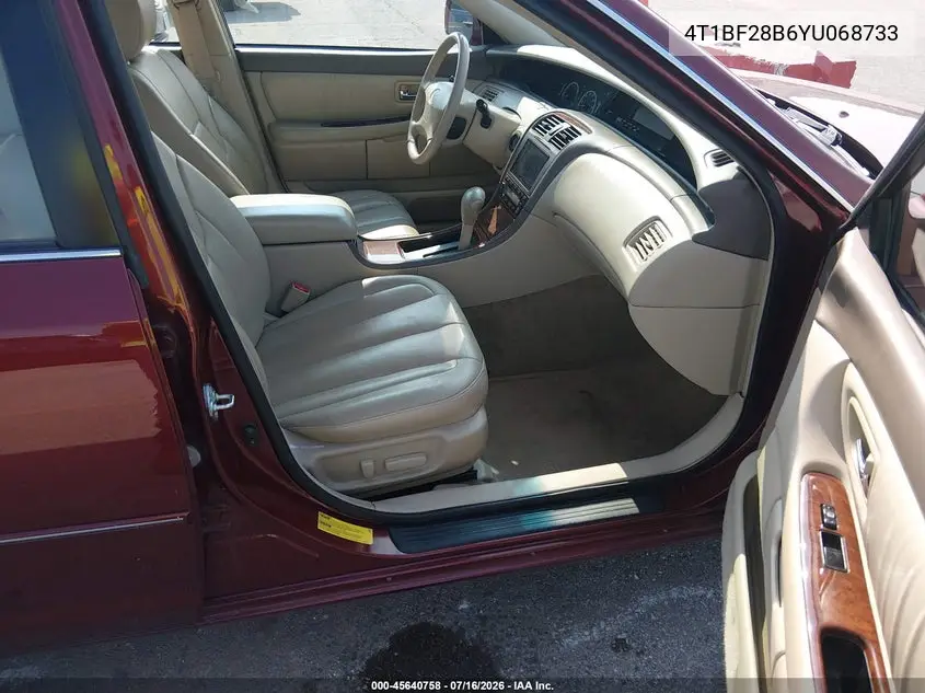 2000 Toyota Avalon Xls VIN: 4T1BF28B6YU068733 Lot: 45640758