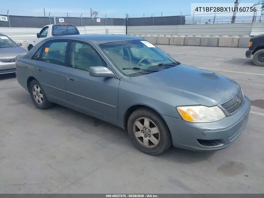 2001 Toyota Avalon Xl VIN: 4T1BF28BX1U160756 Lot: 45227478