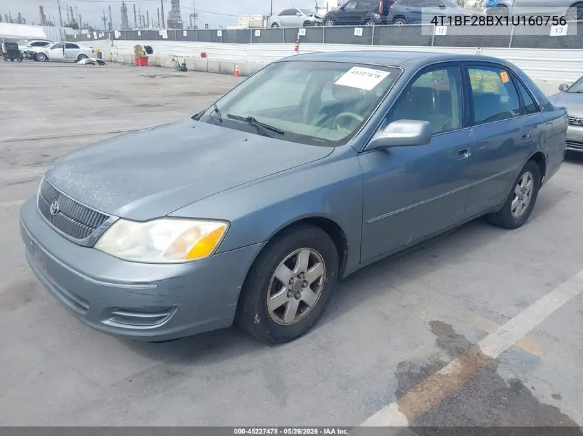 2001 Toyota Avalon Xl VIN: 4T1BF28BX1U160756 Lot: 45227478