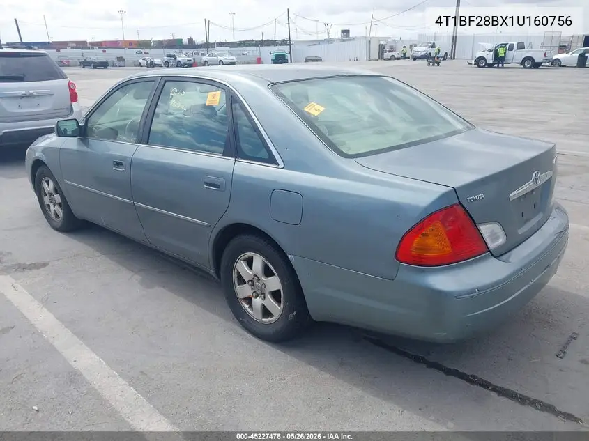 2001 Toyota Avalon Xl VIN: 4T1BF28BX1U160756 Lot: 45227478