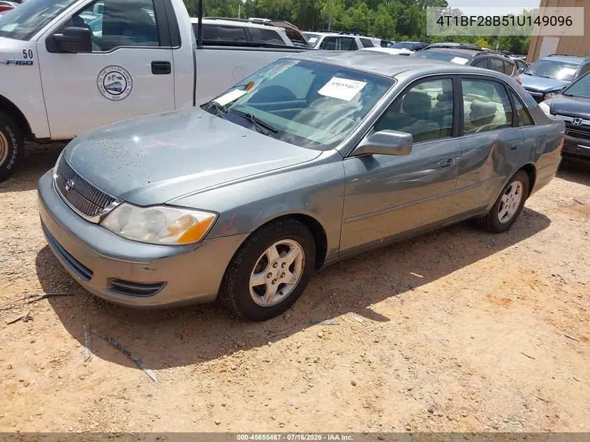 2001 Toyota Avalon Xl VIN: 4T1BF28B51U149096 Lot: 45655467