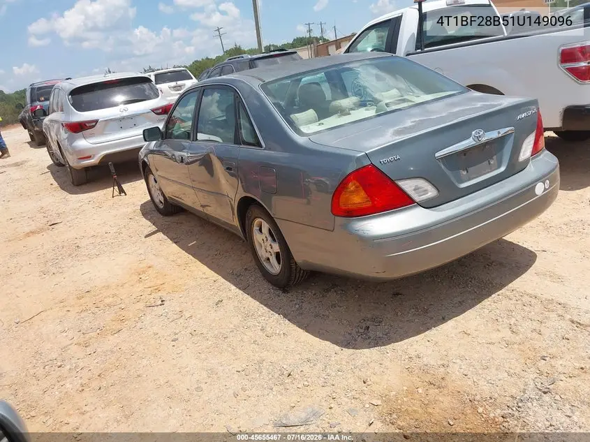 2001 Toyota Avalon Xl VIN: 4T1BF28B51U149096 Lot: 45655467