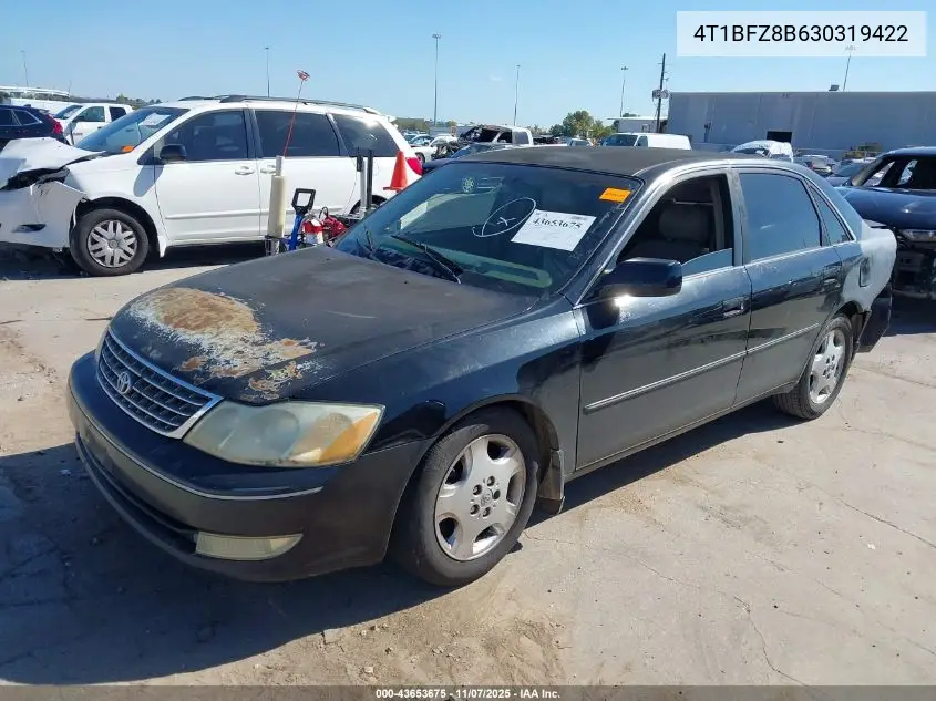 4T1BF28B63U319422 2003 Toyota Avalon Xls