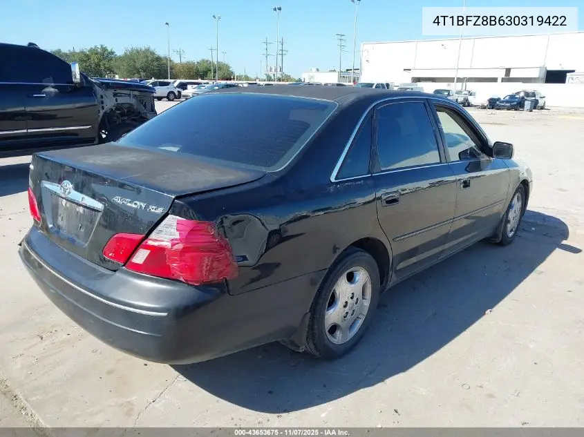 4T1BF28B63U319422 2003 Toyota Avalon Xls