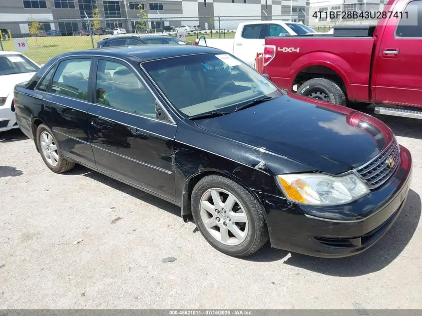 2003 Toyota Avalon Xl VIN: 4T1BF28B43U287411 Lot: 45621011