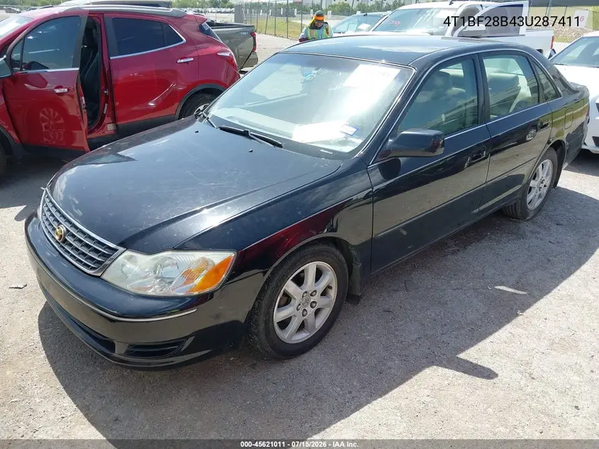 2003 Toyota Avalon Xl VIN: 4T1BF28B43U287411 Lot: 45621011