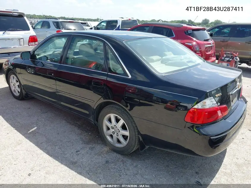 2003 Toyota Avalon Xl VIN: 4T1BF28B43U287411 Lot: 45621011