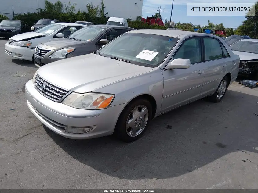 2003 Toyota Avalon Xls VIN: 4T1BF28B03U320095 Lot: 45673274