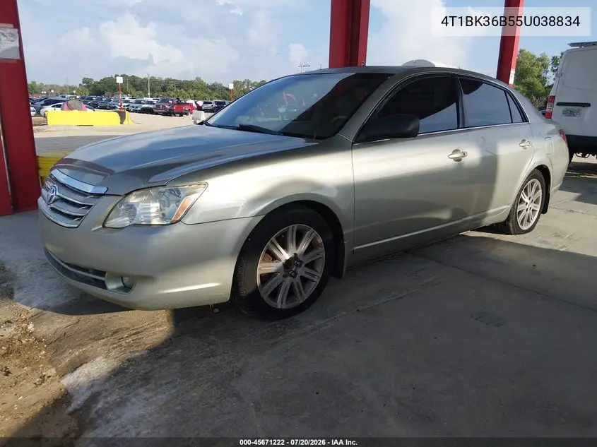 2005 Toyota Avalon Limited VIN: 4T1BK36B55U038834 Lot: 45671222