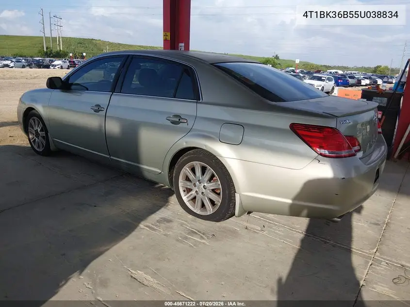 2005 Toyota Avalon Limited VIN: 4T1BK36B55U038834 Lot: 45671222