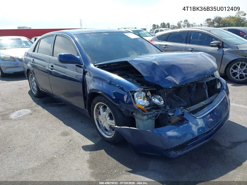 2005 Toyota Avalon Xls VIN: 4T1BK36B35U012409 Lot: 45678332