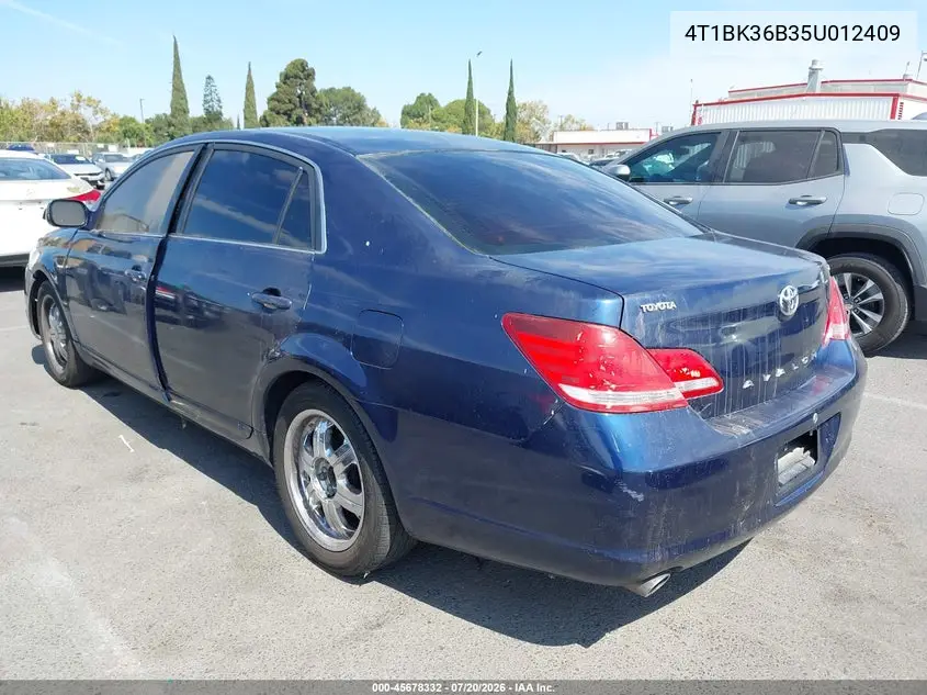 2005 Toyota Avalon Xls VIN: 4T1BK36B35U012409 Lot: 45678332