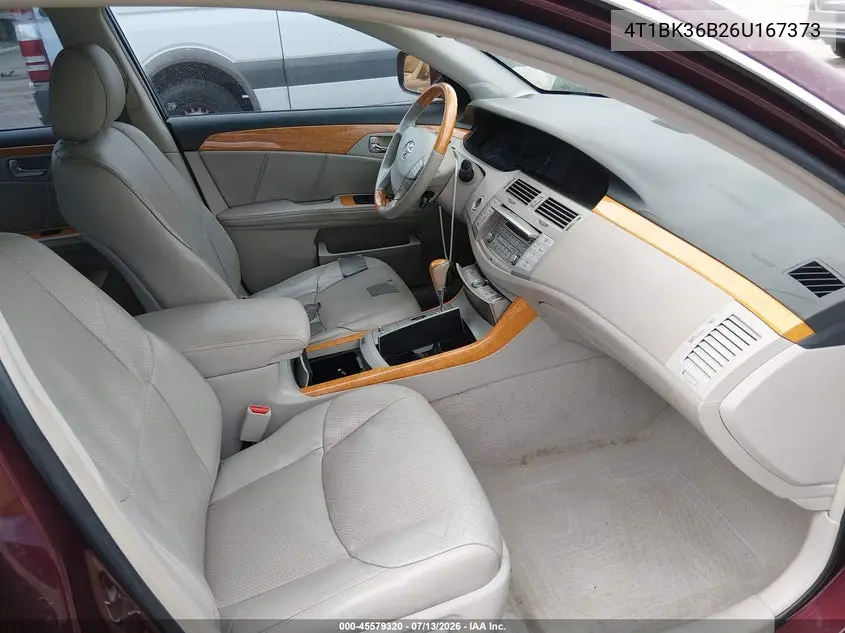 2006 Toyota Avalon Limited VIN: 4T1BK36B26U167373 Lot: 45579320