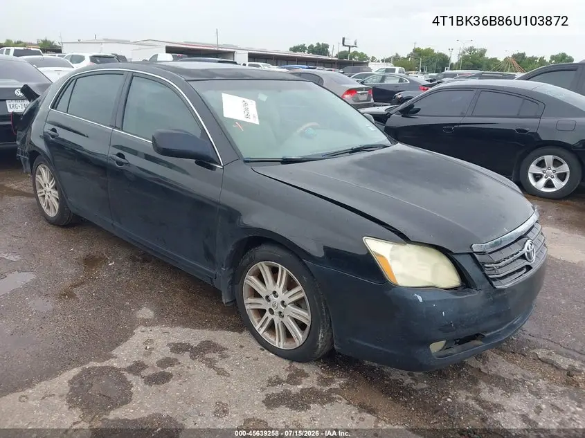2006 Toyota Avalon Limited VIN: 4T1BK36B86U103872 Lot: 45639258