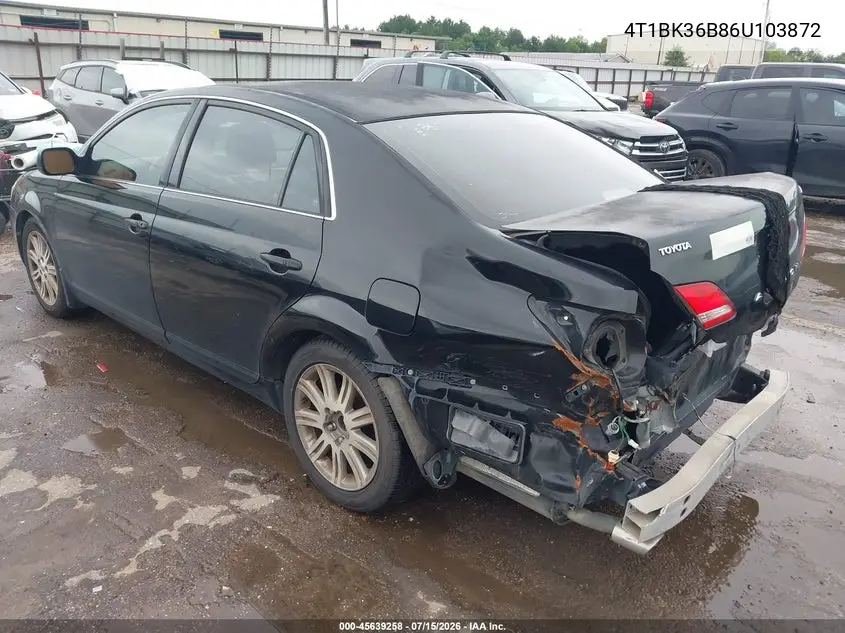 2006 Toyota Avalon Limited VIN: 4T1BK36B86U103872 Lot: 45639258