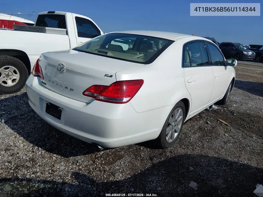 2006 Toyota Avalon Xls VIN: 4T1BK36B56U114344 Lot: 45645128