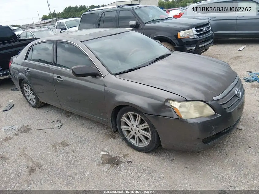 2006 Toyota Avalon Limited VIN: 4T1BK36B36U062762 Lot: 45655035