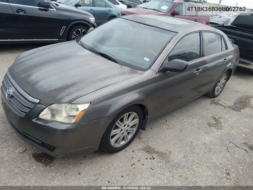 2006 Toyota Avalon Limited VIN: 4T1BK36B36U062762 Lot: 45655035