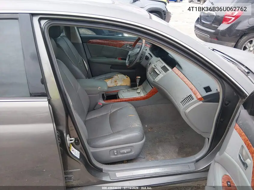 2006 Toyota Avalon Limited VIN: 4T1BK36B36U062762 Lot: 45655035