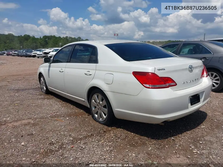 2007 Toyota Avalon Xls VIN: 4T1BK36B87U236505 Lot: 45203062
