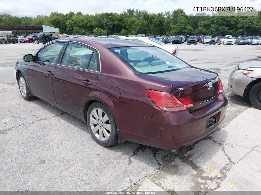 2007 Toyota Avalon Xls VIN: 4T1BK36BX7U196427 Lot: 45416223