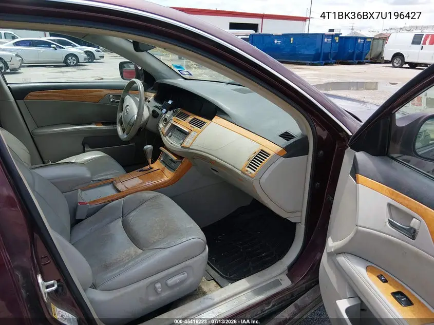 2007 Toyota Avalon Xls VIN: 4T1BK36BX7U196427 Lot: 45416223