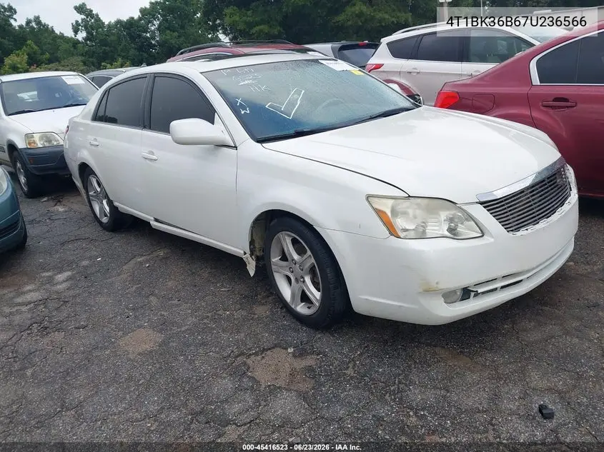 2007 Toyota Avalon Limited VIN: 4T1BK36B67U236566 Lot: 45416523