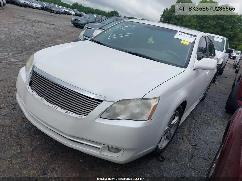 2007 Toyota Avalon Limited VIN: 4T1BK36B67U236566 Lot: 45416523
