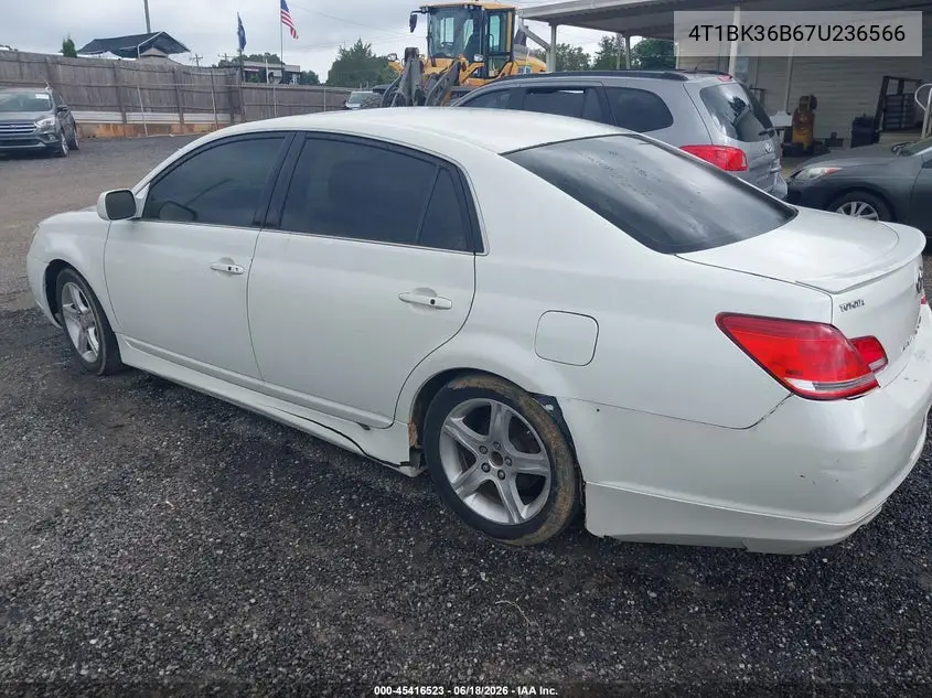 2007 Toyota Avalon Limited VIN: 4T1BK36B67U236566 Lot: 45416523