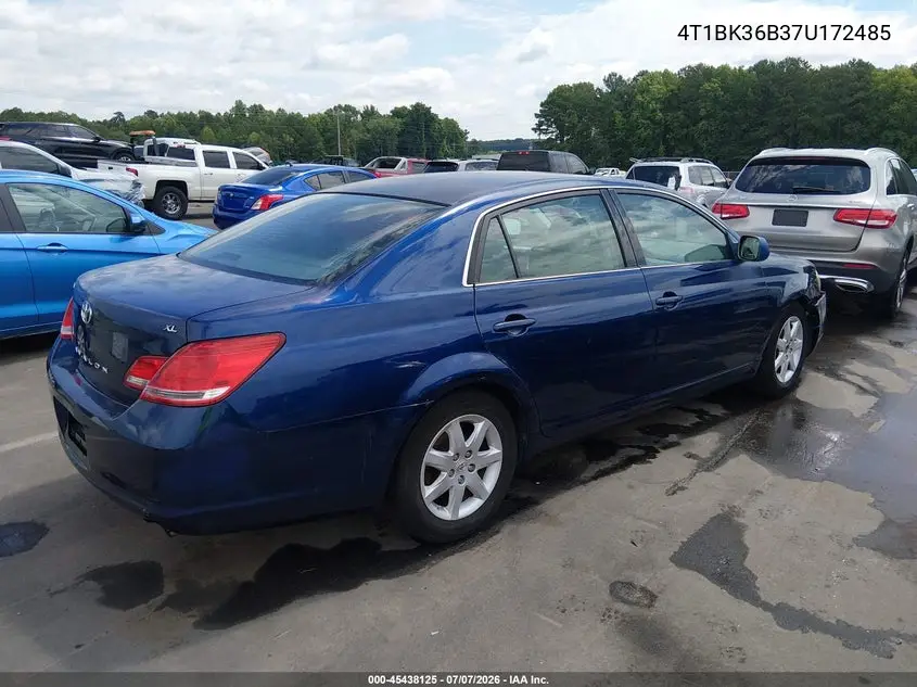 2007 Toyota Avalon Xl VIN: 4T1BK36B37U172485 Lot: 45438125