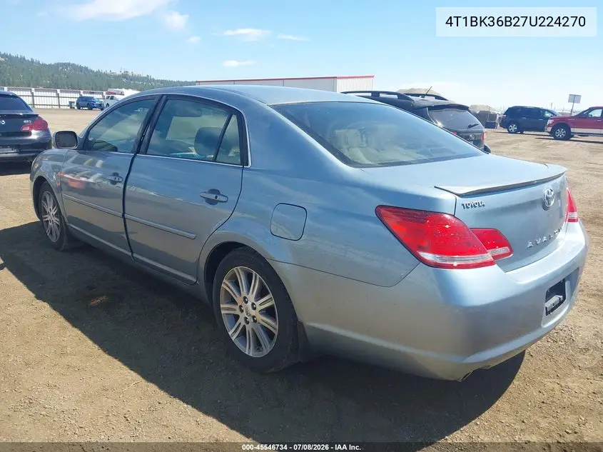 2007 Toyota Avalon Limited VIN: 4T1BK36B27U224270 Lot: 45546734