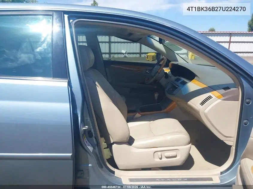 2007 Toyota Avalon Limited VIN: 4T1BK36B27U224270 Lot: 45546734