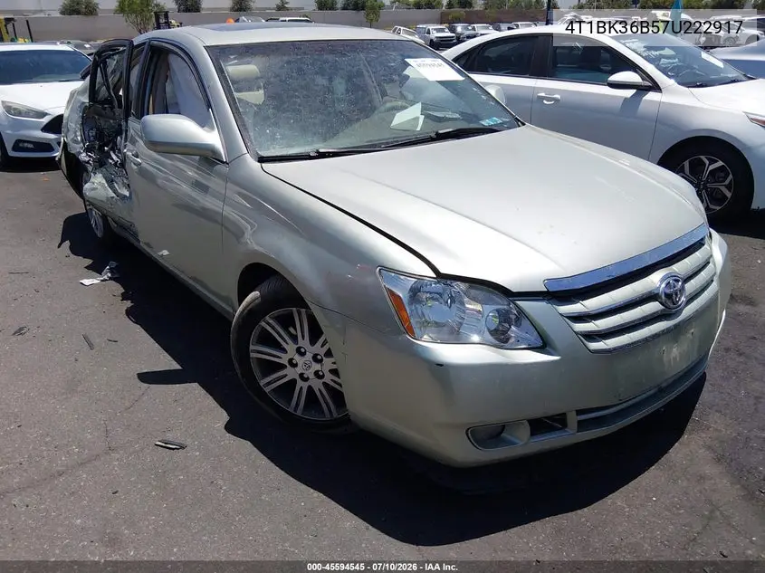 2007 Toyota Avalon Limited VIN: 4T1BK36B57U222917 Lot: 45594545