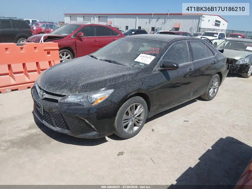 2007 Toyota Avalon Xl VIN: 4T1BK36B17U186210 Lot: 45639237