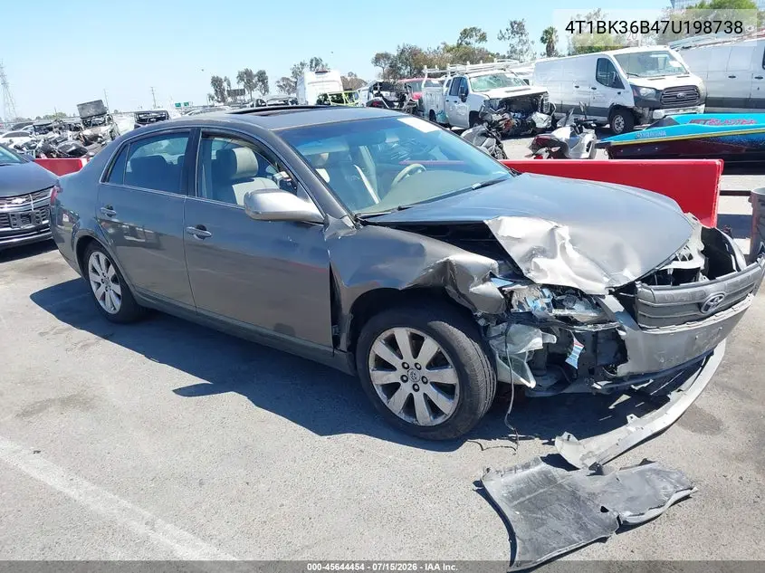 2007 Toyota Avalon Xls VIN: 4T1BK36B47U198738 Lot: 45644454