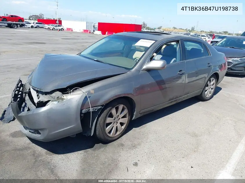 2007 Toyota Avalon Xls VIN: 4T1BK36B47U198738 Lot: 45644454