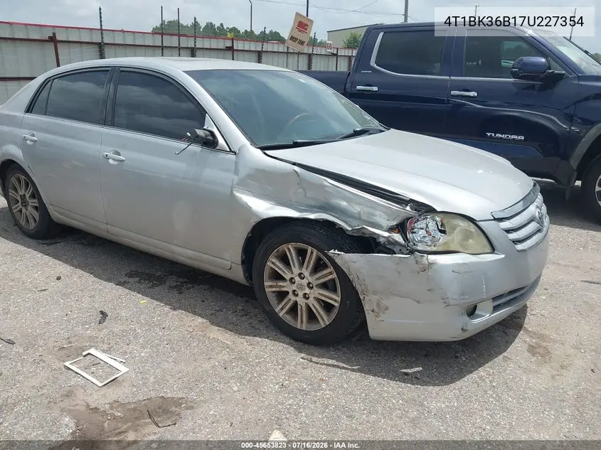 2007 Toyota Avalon Limited VIN: 4T1BK36B17U227354 Lot: 45653823