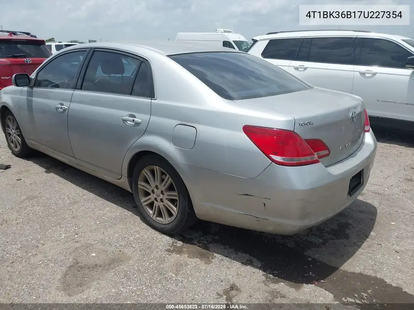 2007 Toyota Avalon Limited VIN: 4T1BK36B17U227354 Lot: 45653823