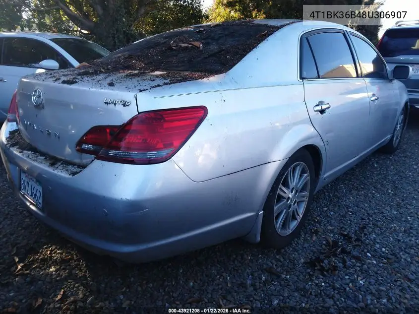 4T1BK36B48U306907 2008 Toyota Avalon Limited